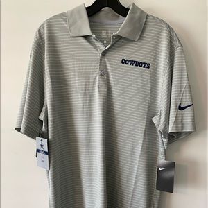 NWT Nike Dallas Cowboys Dri Fit Polo Shirt S